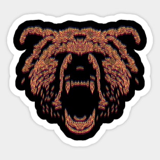 Abstract bear Sticker